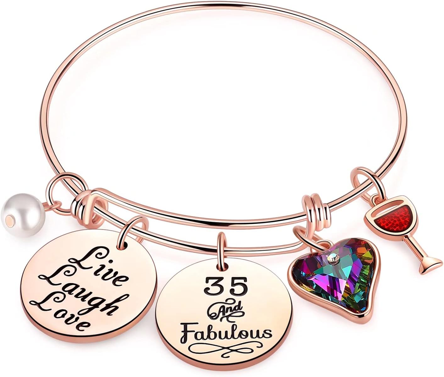 Birthday Gifts for Women Girls Bracelet, Birthday Charm Bracelets 10Th 20Th 30Th 40Th 50Th 60Th 70Th 80Th 90Th Birthday Gift for Daughter, Sister, Friend, Teen Girls, Mom, Grandma