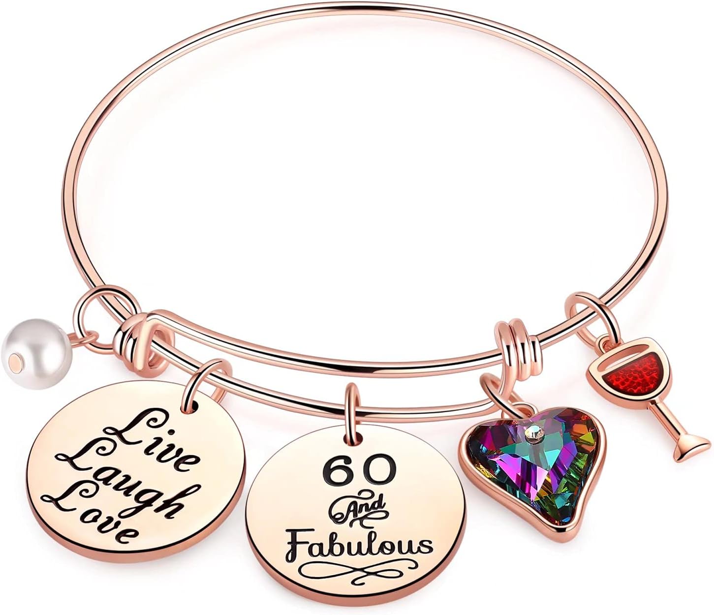 Birthday Gifts for Women Girls Bracelet, Birthday Charm Bracelets 10Th 20Th 30Th 40Th 50Th 60Th 70Th 80Th 90Th Birthday Gift for Daughter, Sister, Friend, Teen Girls, Mom, Grandma